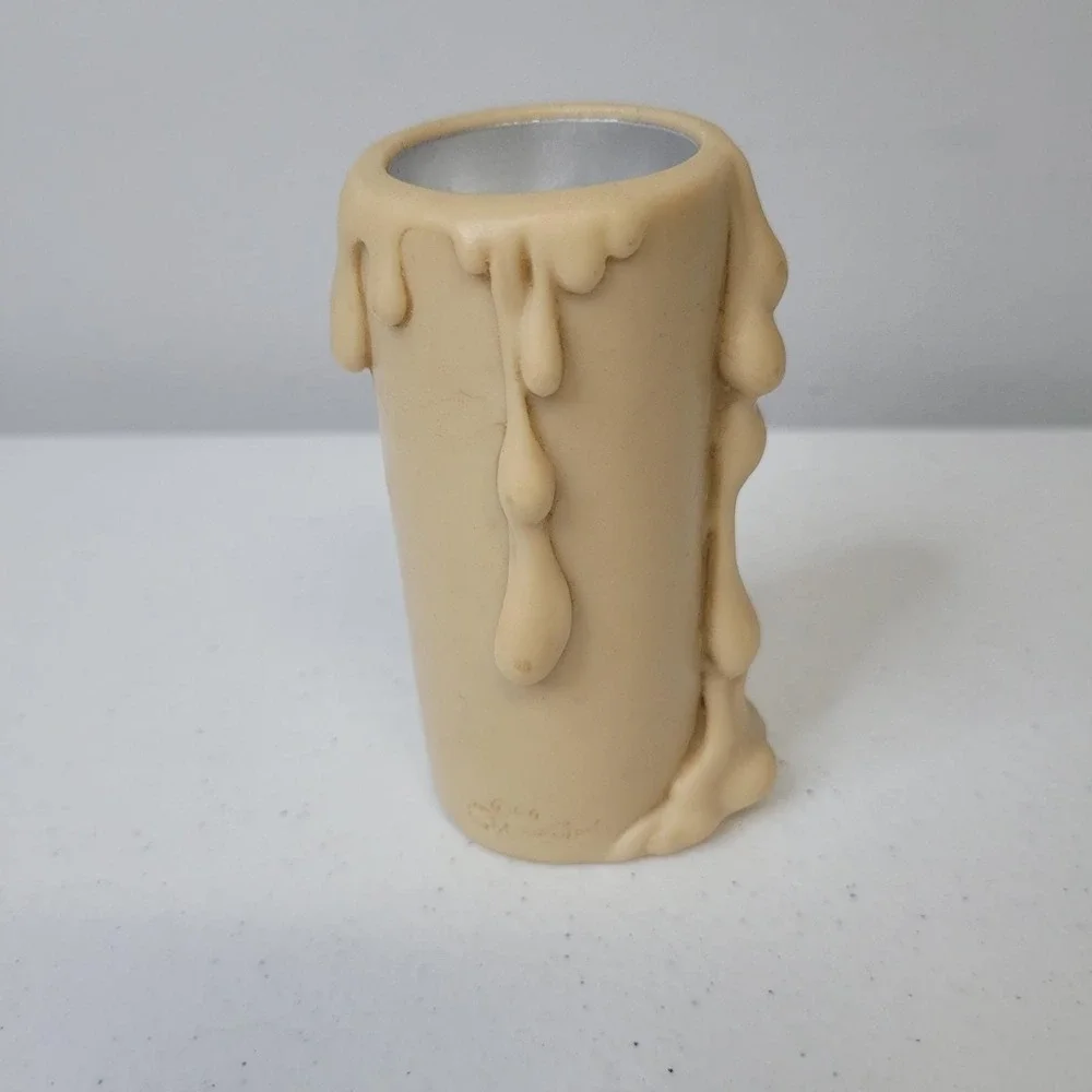 Pope Francis Papa‎ Francesco Resin Votive Faux Candle Holder Made in Italy 4in